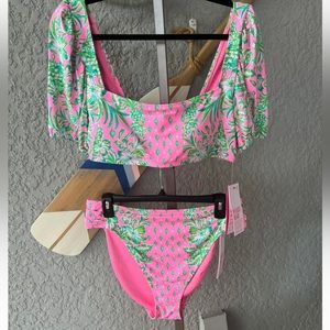 Lilly Pulitzer Oh Diamond Girl Bikini Set size 14
